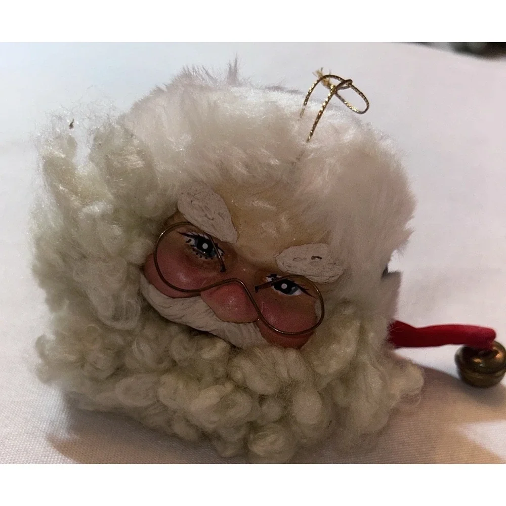 Kurt Adler Santa Claus Head Christmas Ornament 4